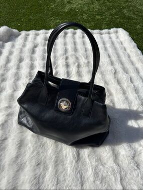 Kate spade black leather tote